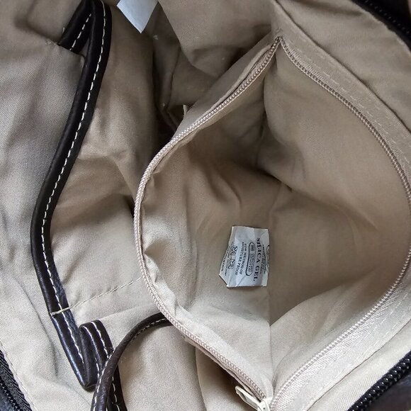 Super Tote New Crochet Boho Bucket Neutral Taupe Cream 3 Piece Shoulder Bag - Picture 8 of 16